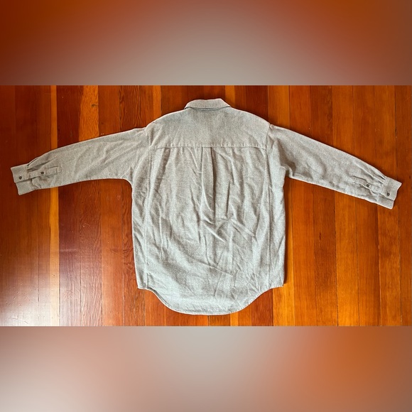 NWT Madewell Flannel Gray Button-Up Shirt Medium - Picture 5 of 5